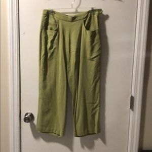 Lime green silk Tommy Bahama Pants